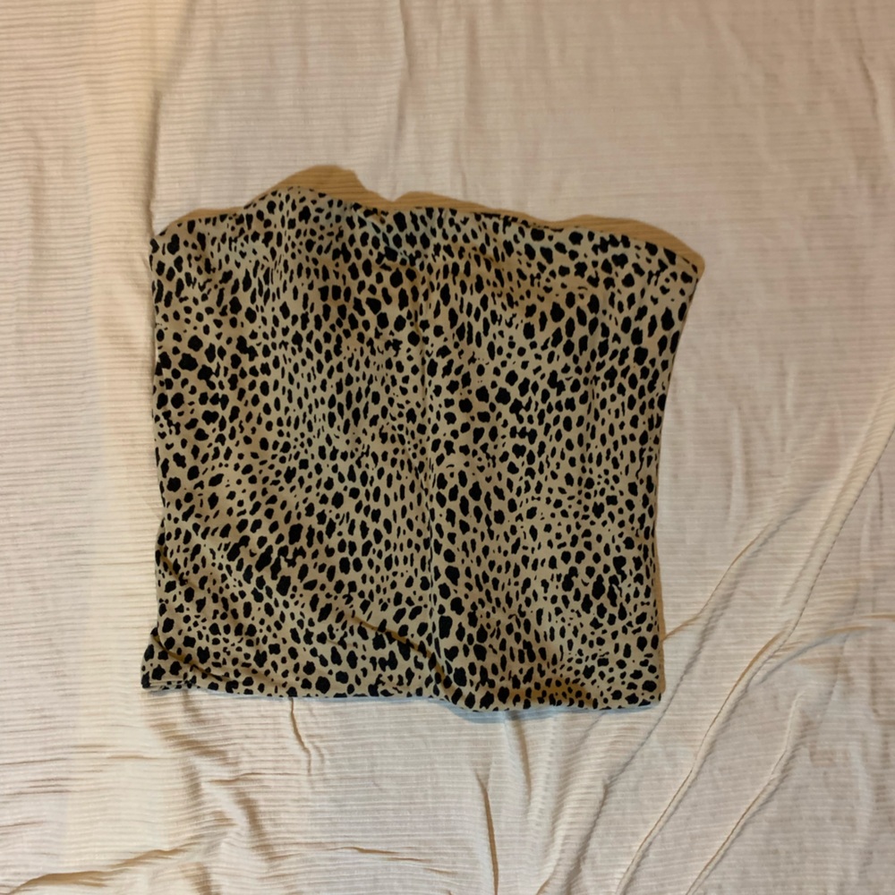 Brandy Melville cheetah print tube top
